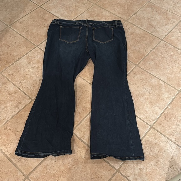 Torrid Luxe Slim Bootcut jeans woman's in a dark denim wash - Picture 6 of 14